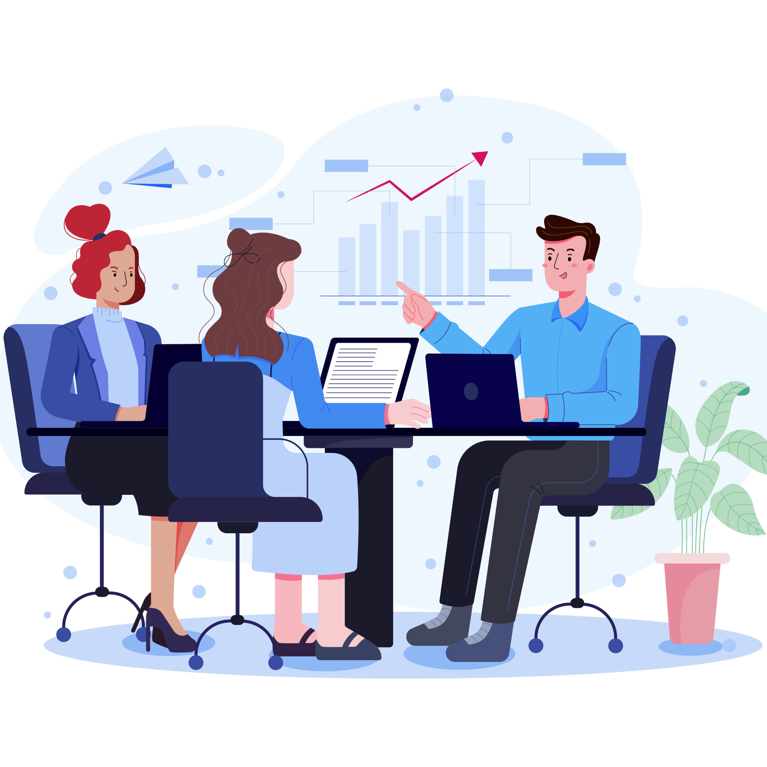 Marketing Team Illustration
